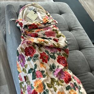 Dress Forum Floral One Shoulder Dress - Multicolor